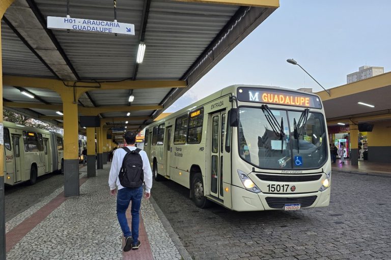 Transporte coletivo da Região Metropolitana de Curitiba será gratuito na eleição — Foto: AMEP