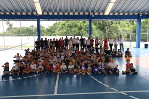 Nova quadra poliesportiva da Escola Municipal Francisco Xavier da Silva beneficiará mais de 180 alunos