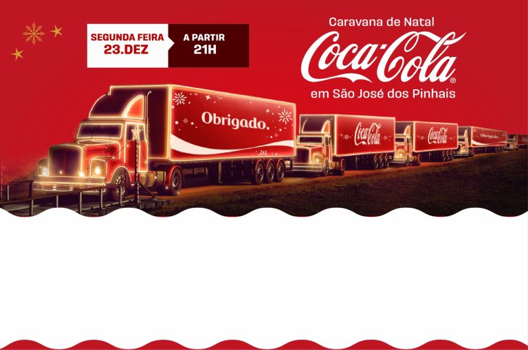 Caravana Iluminada da Coca-Cola leva magia do Natal a São José dos Pinhais em 23 de dezembro