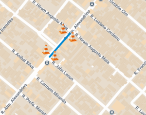 Trecho da Rua Almirante Alexandrino será  bloqueado para obras nesta terça-feita (8)