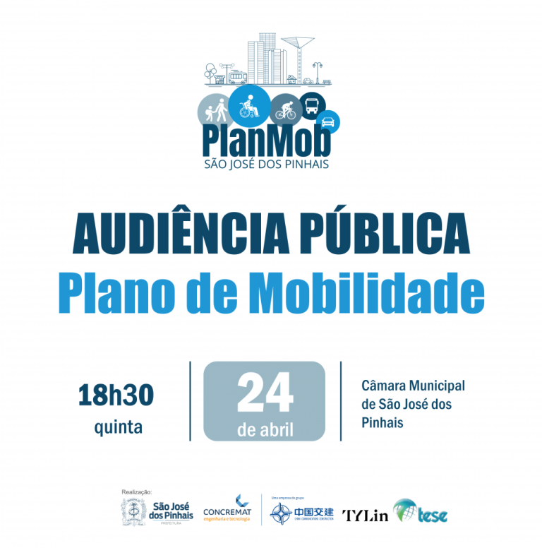 Audiência Pública do Plano de Mobilidade Urbana será realizada nesta quinta-feira (24)