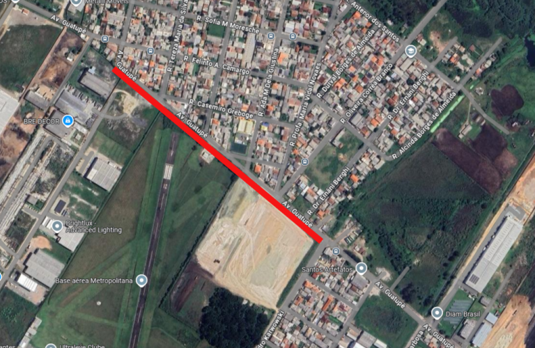 Trecho da Avenida Guatupê será interditado para obras da Sanepar nesta sexta-feira (16)