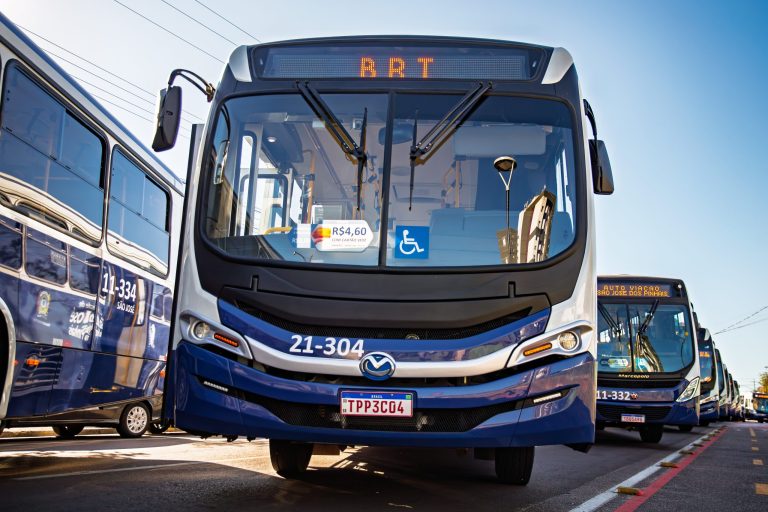 São José dos Pinhais fortalece frota do transporte coletivo com 13 novos ônibus sustentáveis