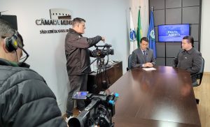Presidente da Câmara Municipal é entrevistado pela Rede Evangelizar
