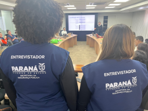 SESP promove treinamento para pesquisa inédita sobre percepção da segurança no Paraná