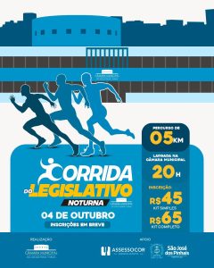 Corrida do Legislativo abre inscrições para participantes