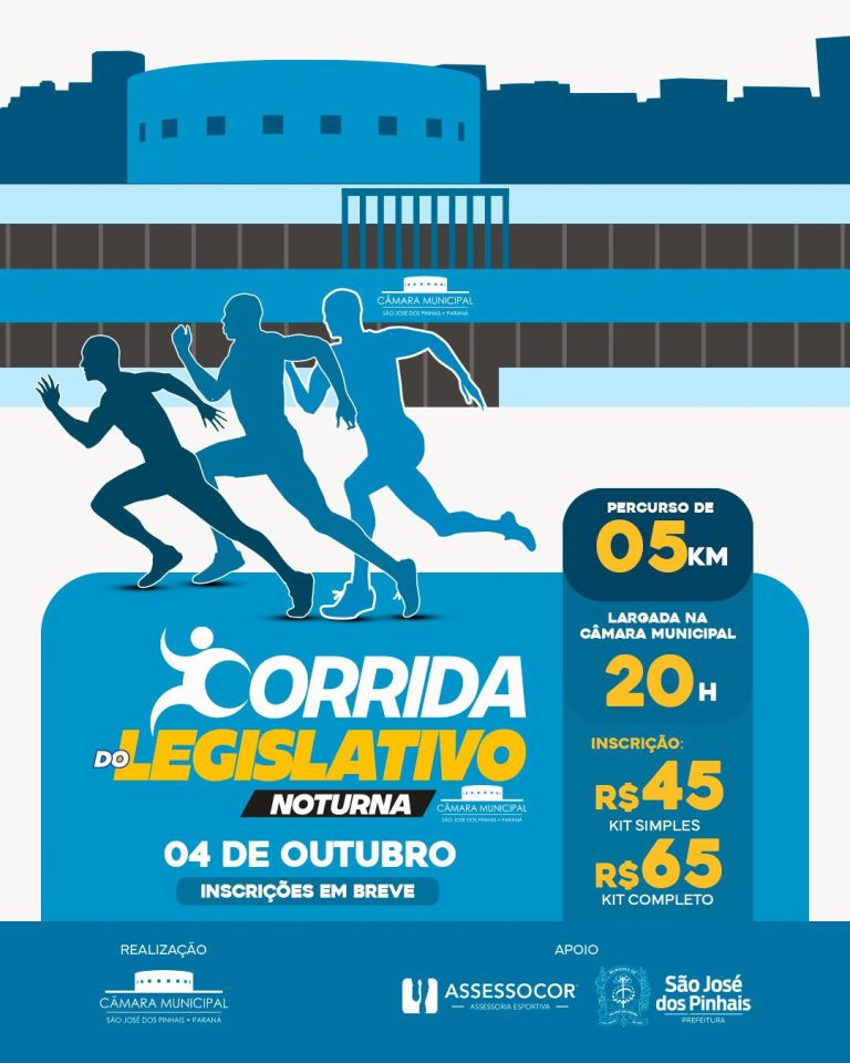 Corrida do Legislativo abre inscrições para participantes