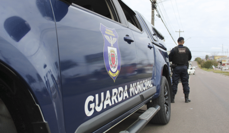 Imagem do carro da Guarda Municipal.