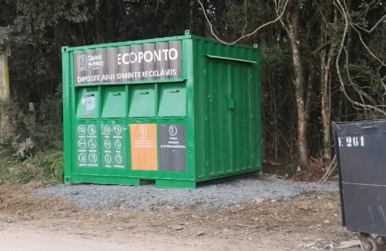 São José dos Pinhais instala novos contêineres para descarte correto de resíduos na área rural