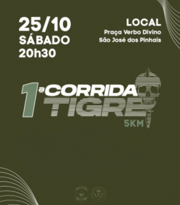 Contagem regressiva para a 1ª Corrida Tigre da PCPR: confira percurso e retirada de kits