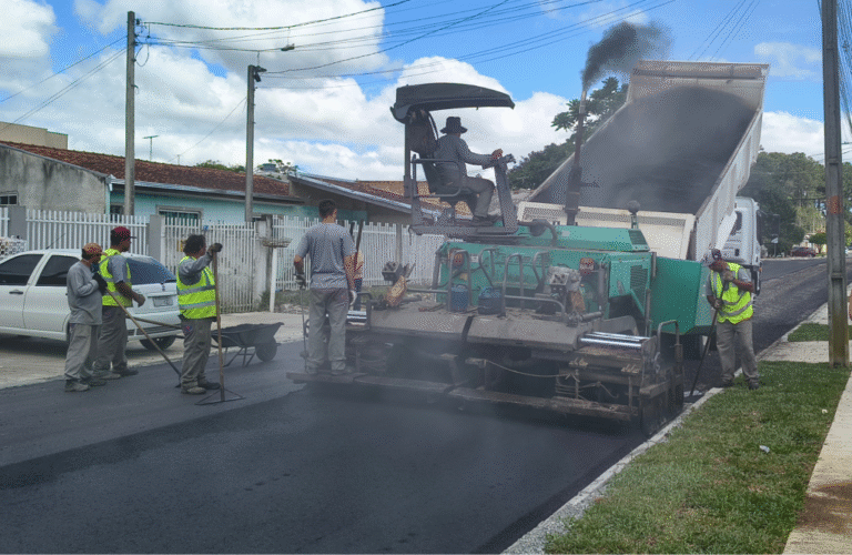 Prefeitura de São José dos Pinhais revitaliza a Rua Rosa Moro Machado, no bairro Jurema