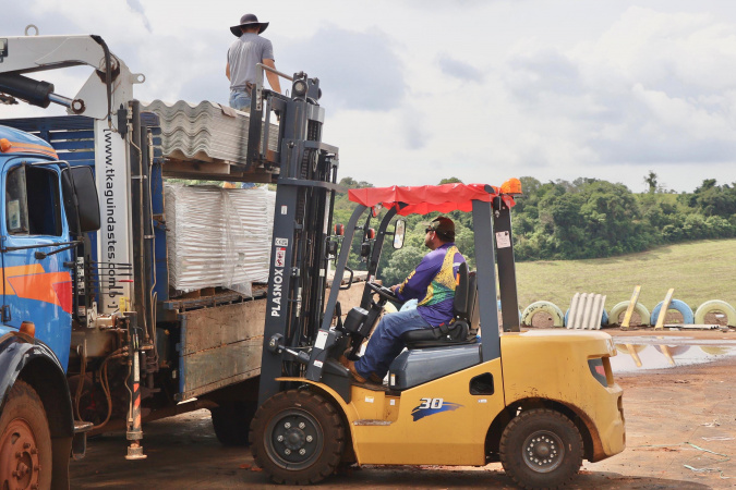 Estado reforça pedido por materiais de construção para avançar os trabalhos em Rio Bonito do Iguaçu