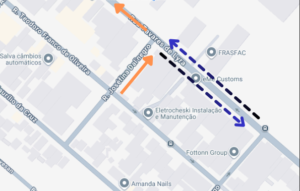 Rua Josefina Dal Negro, no bairro Iná, terá mudança temporária no sentido de circulação