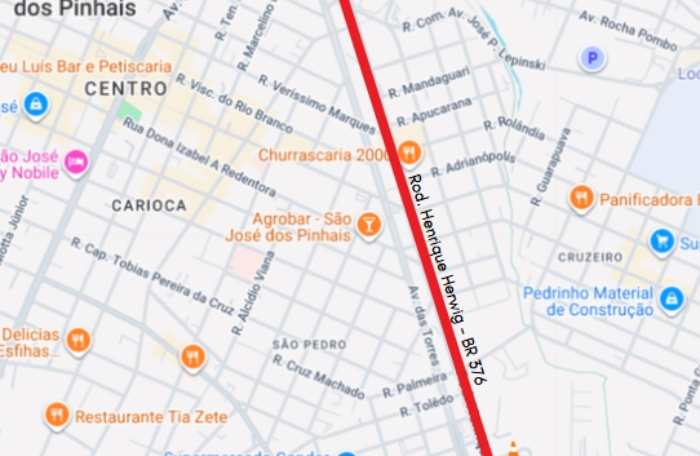 Bloqueio parcial na BR-376, em São José dos Pinhais, altera o trânsito por cerca de 60 dias