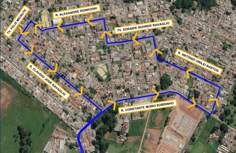 Linhas de ônibus do bairro Jurema, em São José dos Pinhais, terão alterações a partir de junho. Confira!